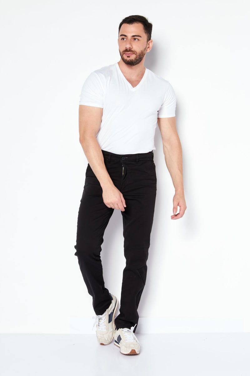 SELECTED سروال رجالي عادي مقاس عادي، أسود - Image 2