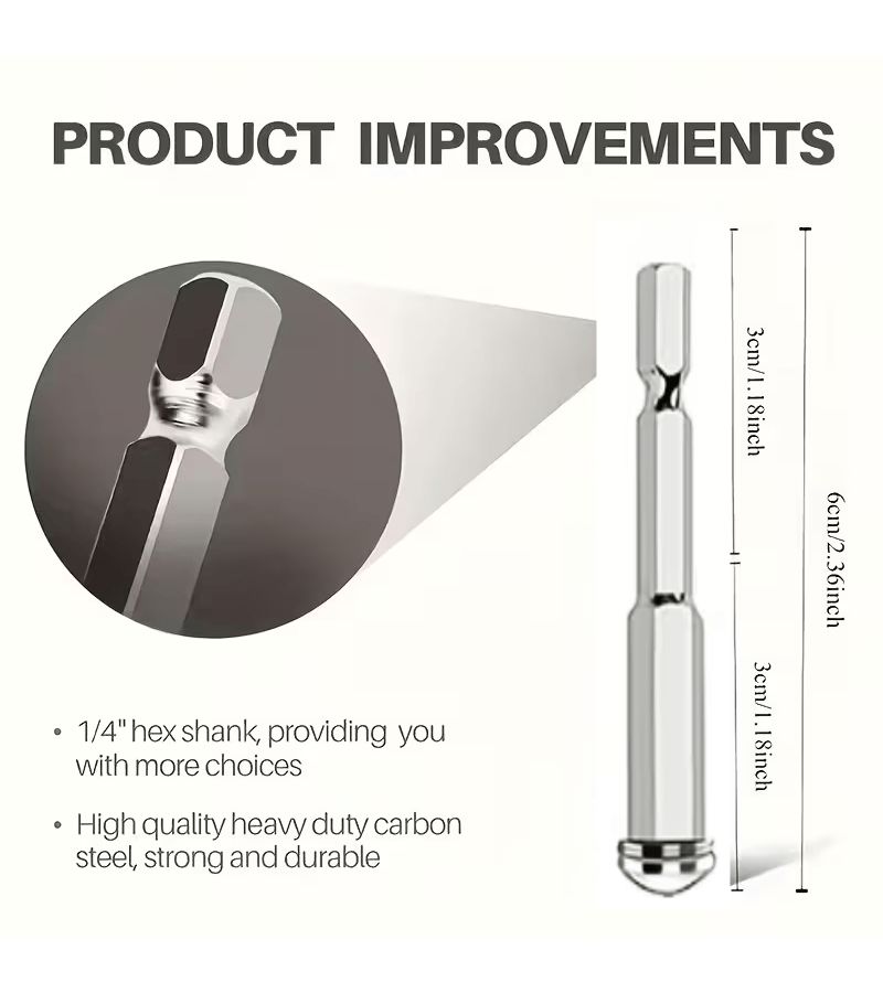 7 Piece Electric Cutting Wheel Set With Hex Connectors For PVC Wood Metal - Image 4