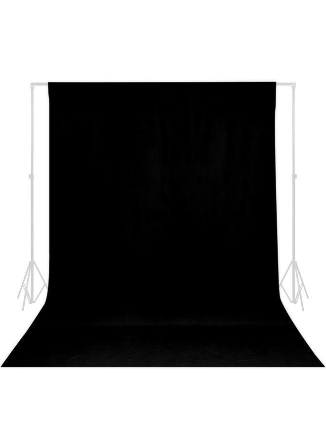 Trlyc Black Background Backdrop - 10x10.5FT Backdrop Background for Photography Black Photo Booth Backdrop for Photoshoot Photography Background Screen Video Recording Curtain,4 x Backdrop Clips - Image 1