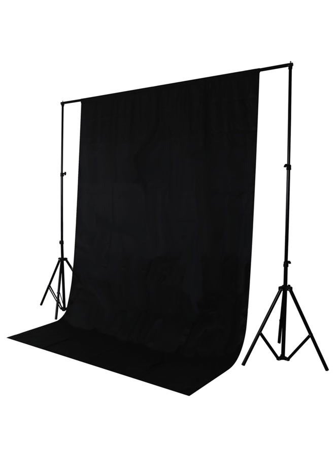 Trlyc Black Background Backdrop - 10x10.5FT Backdrop Background for Photography Black Photo Booth Backdrop for Photoshoot Photography Background Screen Video Recording Curtain,4 x Backdrop Clips - Image 5