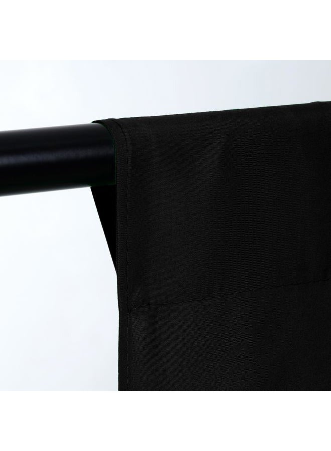 Trlyc Black Background Backdrop - 10x10.5FT Backdrop Background for Photography Black Photo Booth Backdrop for Photoshoot Photography Background Screen Video Recording Curtain,4 x Backdrop Clips - Image 2