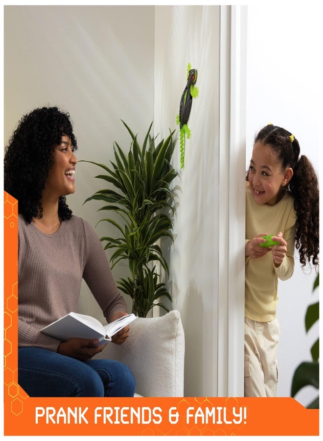 روبوتات سداسية لعبة HEX BOTS Wall Crawler Gecko بتقنية تسلق الجدران الرسمية، روبوت قابل لإعادة الشحن مع جهاز تحكم عن بعد، ألعاب أطفال، ألعاب مقالب للأولاد والبنات من عمر 4 سنوات فما فوق - Image 5