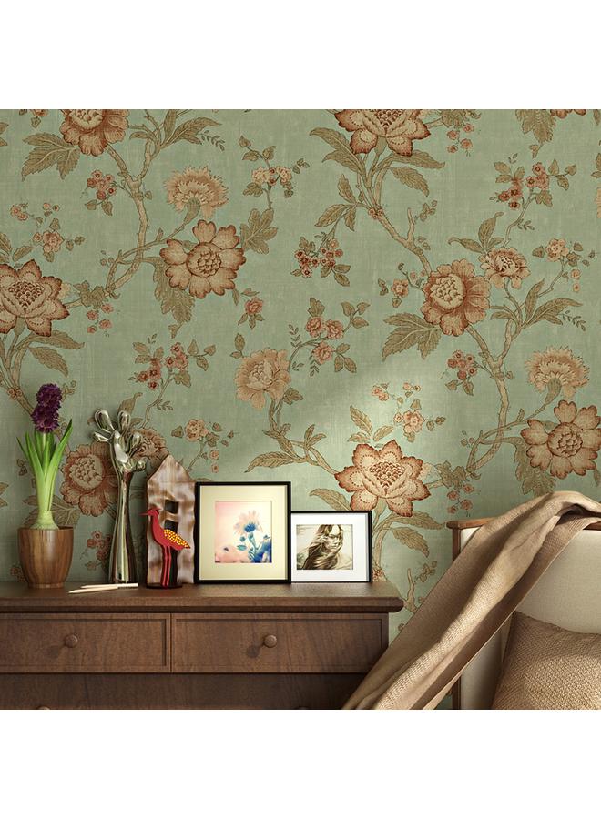 Bluejw American Wallpaper Self-adhesive Bedroom 3D Retro Non-woven TV Background Wall Living Room Self-adhesive Wallpaper Wholesale - Image 3