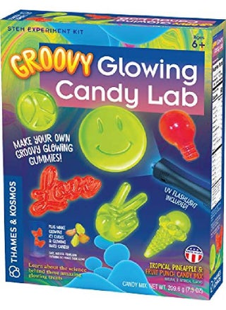 Groovy Glowing Candy Lab Stem Kit ; Make Glowinthedark Candies Ice Cubes ; Explore Luminescence & Chemistry Of Gummies ; Cool Ss Flavors Safe To Eat ; Includes Led Flashlight - pzsku/Z3CC828FDEED4C5580A0DZ/45/_/1652723654/b1f07dce-7533-4e02-9c73-316618650a85