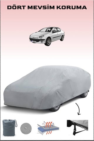Peugeot 206 Sedan Compatible Auto Cover, Car Cover, Water and Sun Proof Car Tent - pzsku/Z3CC82C245CDC9AF1628CZ/45/_/1737002348/9fa70a57-8cc2-4e2e-8350-c33591a03ea7
