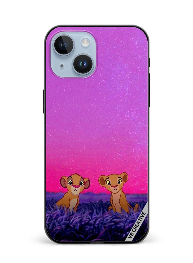 VR CREATIVE Protective Case Cover For Apple iPhone 15 Lion King Design Multicolour - Image 1