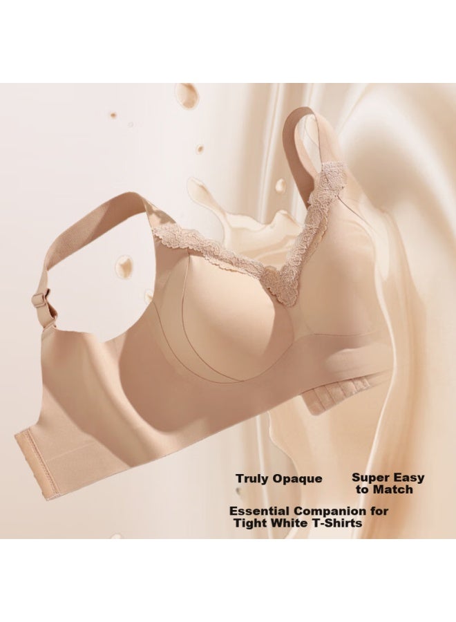 GRACEWELL Tingmei Seamless Lifting Foundation Invisible Bra For Women Large Bust Minimizing Push-up Side Support Anti-sagging Wireless Bra - Image 4
