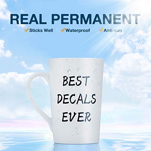 HTVRONT Black Permanent Vinyl, 12" x 40 FT Black Adhesive Vinyl Roll for All Cutting Machine, Silhouette, Cameo Cutters, Signs, Scrapbooking, Craft, Die Cutters - Image 5