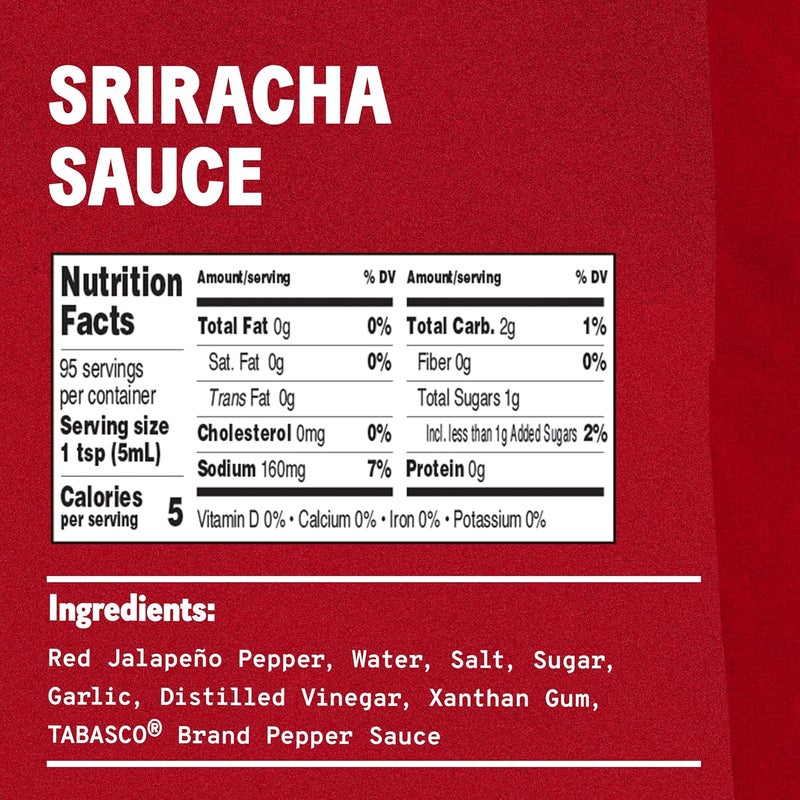Tabasco Sriracha Sauce 20 oz - Image 2