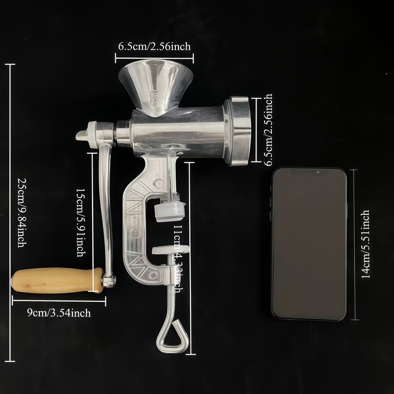 For Noon Meat Grinder Hand Crank Vegetable Spice Mill Primary Color Clamp On Table Heavy Duty Manual - Image 4