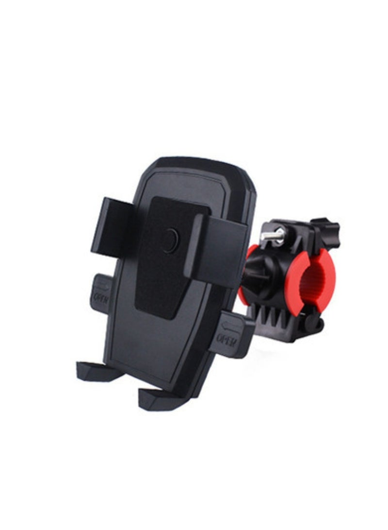 Huitich Square Shield Handlebar Bike & Motorcycle Phone Holder Black, Secure Mobile Mount with Anti-Slip Grip - Image 1