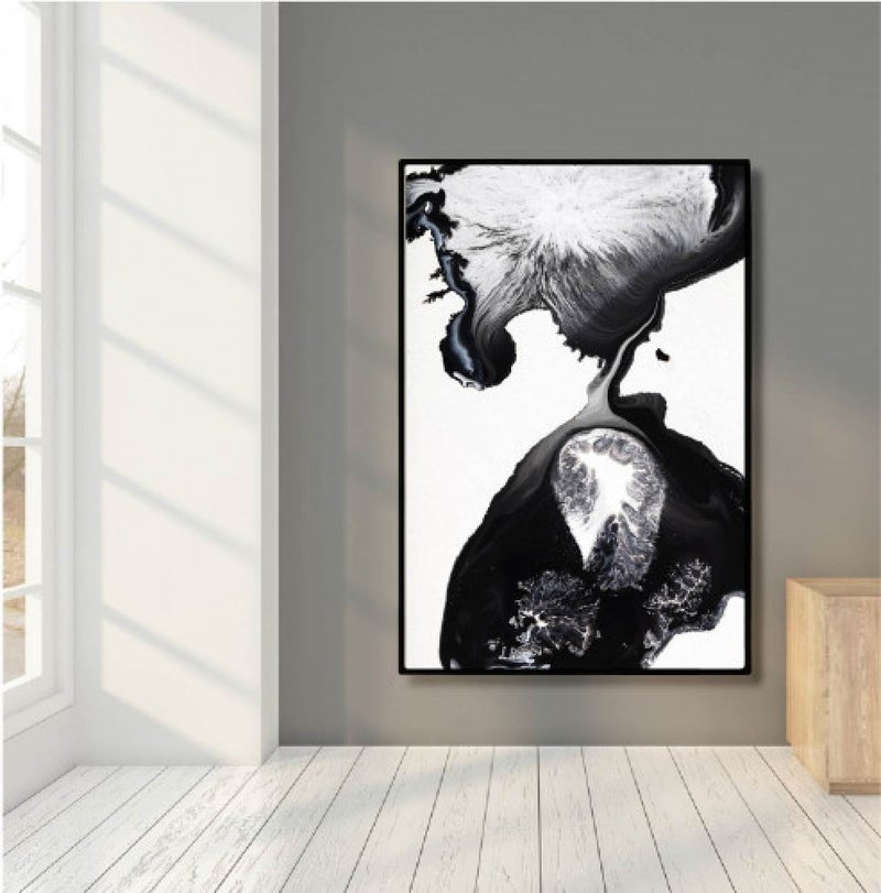 ماركتنا لوحة قماشية بتصميم مودرن مع برواز مجوف مقاس (60×90) قطعة واحدة - Image 1