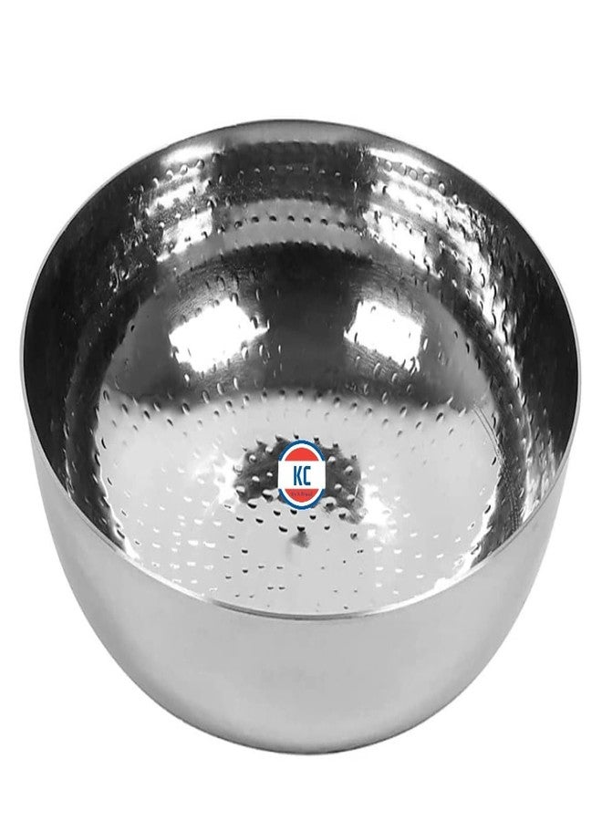 KC Sandwich Bottom Heavy Guage Stainless Steel Hammered Tasla, Without Handle Kadhai Cookware(3500 ML) - Image 1
