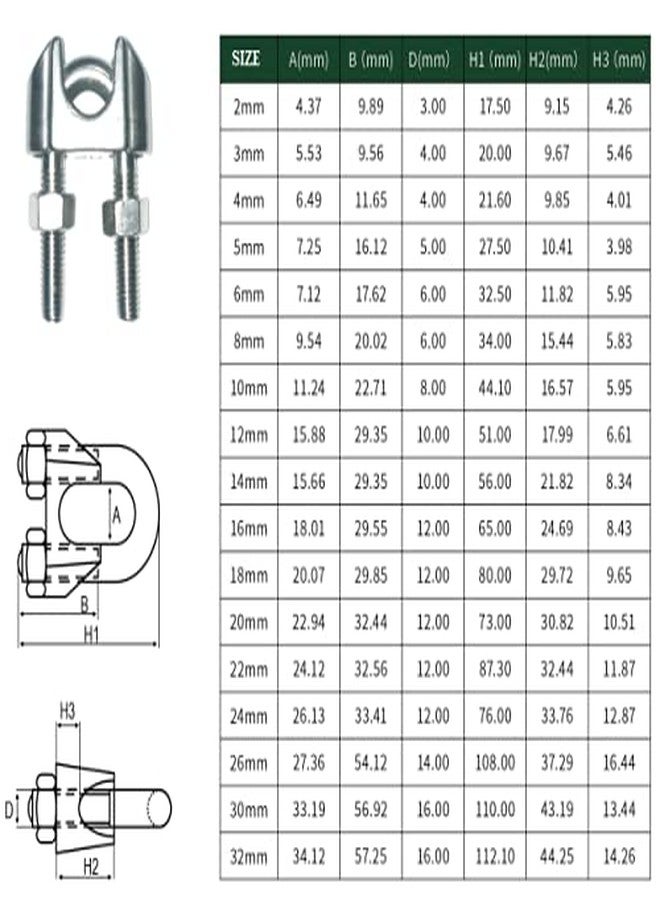 PK Galvanised Steel U Clamp with Nut 10 MM for Gym, Climbing, Hanging, Rigging & Multipropose (4 Pcs) - Image 2