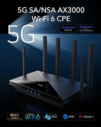 Cudy New 5G NR SA NSA AX3000 WiFi 6 CPE Router AX3000 Dual SIM 5G Cellular Router Qualcomm IPQ5018 SDX62 MUMIMO Detachable Antennas Band Lock VPN Zerotier Cloudflare P5 - Image 3