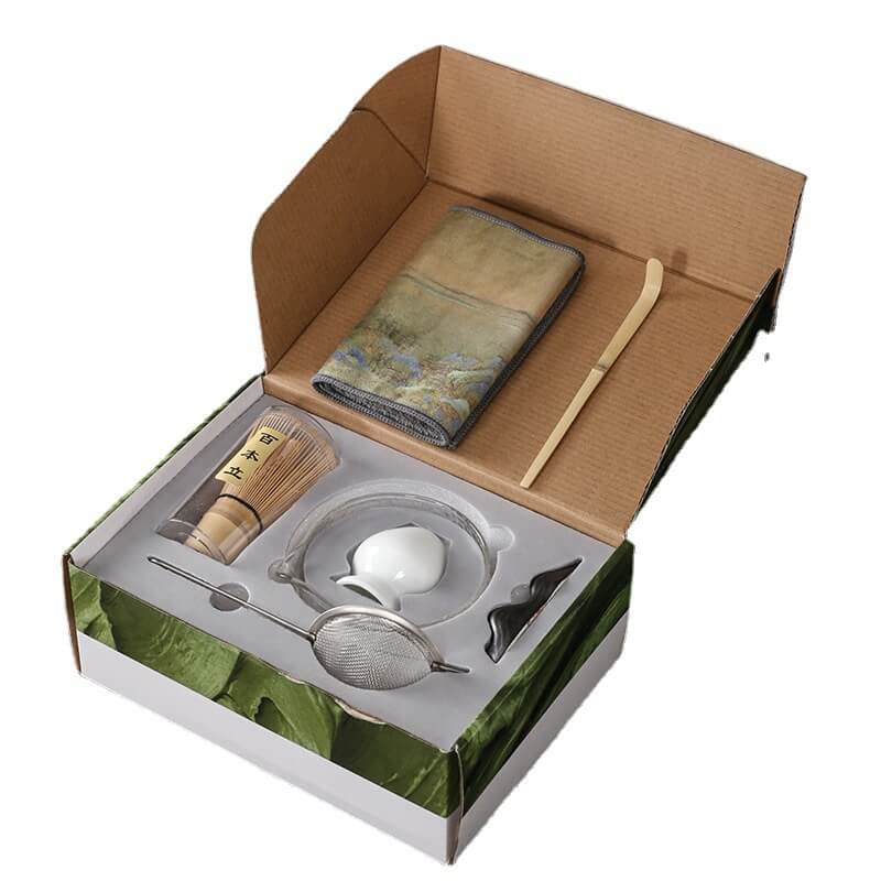 PARAFUL Matcha Tea Set, Matcha Bowl and Whisk set, Matcha Starter Kit, Matcha Ceremony Kit Japanese Tea Ceremony Set for Matcha Making - Image 5