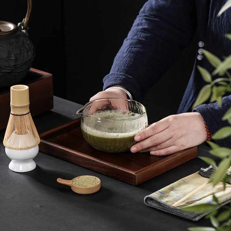 PARAFUL Matcha Tea Set, Matcha Bowl and Whisk set, Matcha Starter Kit, Matcha Ceremony Kit Japanese Tea Ceremony Set for Matcha Making - Image 4