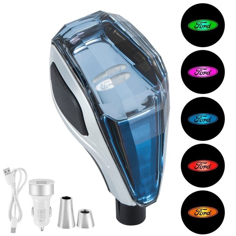 WU LED Crystal Car Manual Gear Shift Knob for Toyota Mazda Mitsubishi Universal Accessories - Image 2