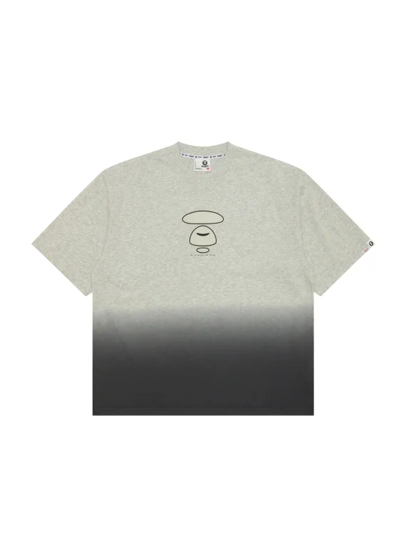 AAPE Moonface logo gradient short sleeve tee