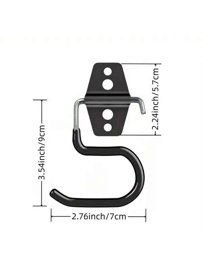 Orange Wall Mounted Broom Holder Set 5pcs Tool Storage Hook For Garage Shed Garden - Image 4