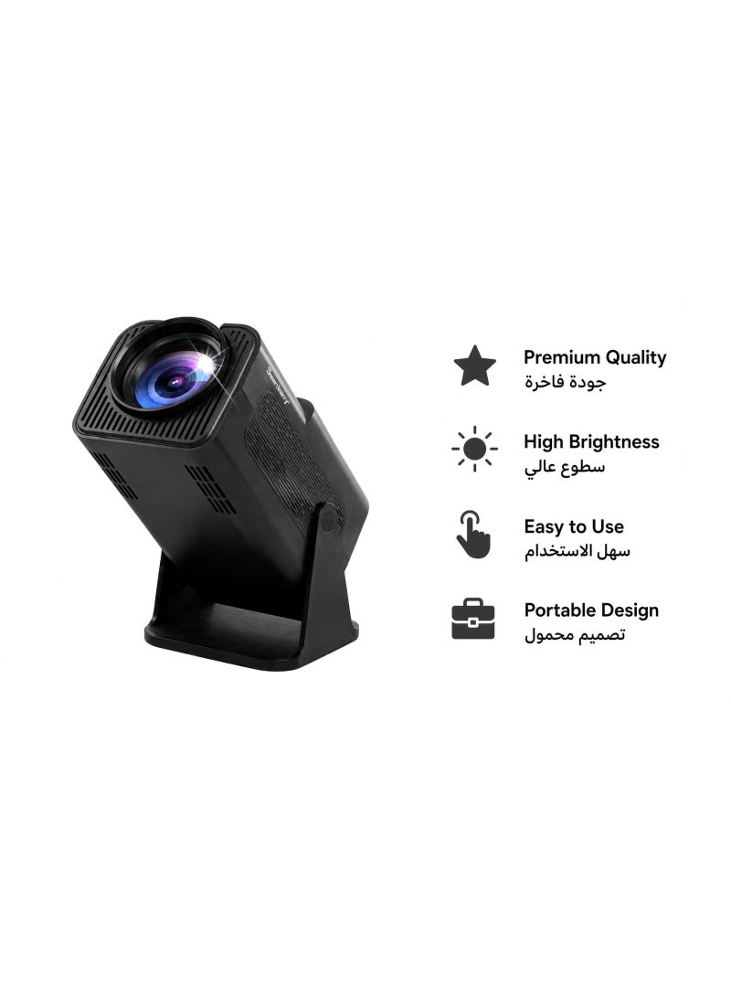 Smartbarry HT15 Portable 4K HD Projector with Dual-Band WiFi & HDR for Home Theater - Image 3