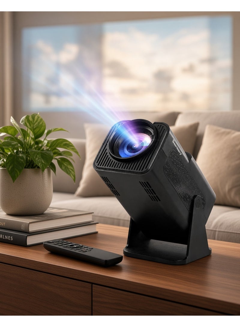 Smartbarry HT15 Portable 4K HD Projector with Dual-Band WiFi & HDR for Home Theater - Image 5