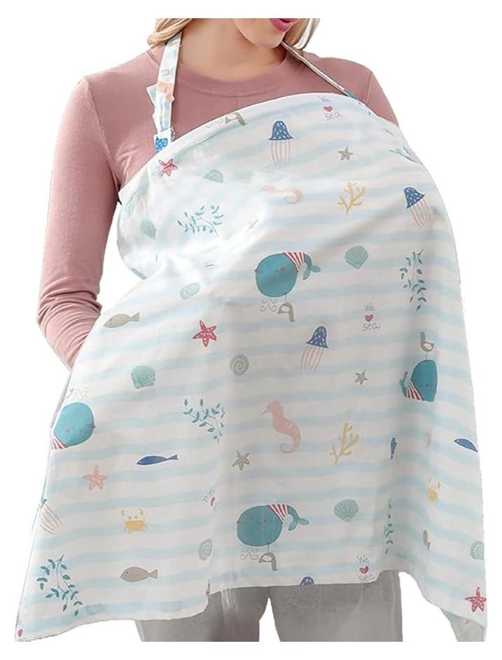 Nursing Covers For Breastfeeding, Soft Cotton Breastfeeding Cover, Stroller Cover, Privacy Nursing Covers, Infant Feeding Cover - Multi Style - Image 1