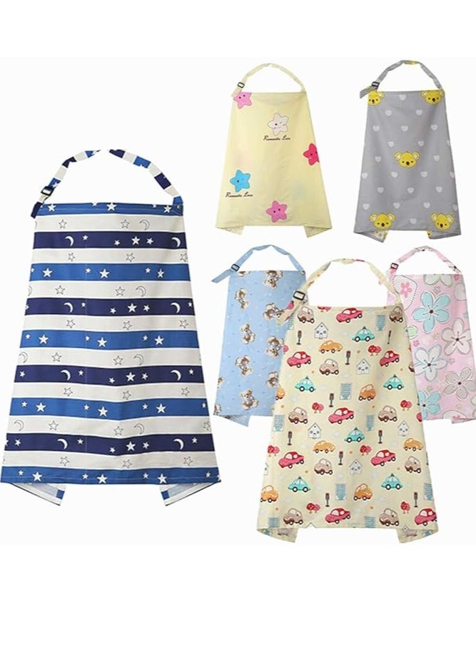 Generic - Nursing Covers For Breastfeeding, Soft Cotton Breastfeeding Cover, Stroller Cover, Privacy Nursing Covers, Infant Feeding Cover - Multi Style - Image 1
