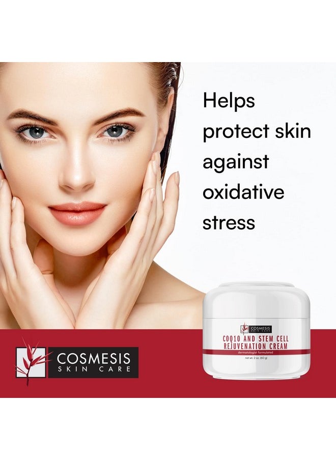 Cosmesis Skin Care Coq10 & Stem Cell Rejuvenation Cream Fight Oxidative Stress Reduce Wrinkles Promote Youthful Skin. Goji Berry & Orchid Extracts. 2 Oz.  - Image 2