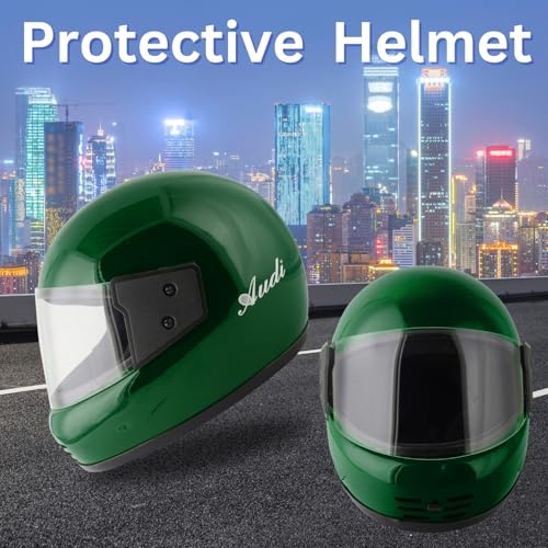 Sage Square Audi Full Face Helmet | ISI Certified | Clear Visor | High Standard Safety | Designed for Extra Comfort & Style (XLarge, Green Glossy) - Image 3