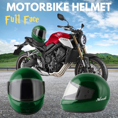Sage Square Audi Full Face Helmet | ISI Certified | Clear Visor | High Standard Safety | Designed for Extra Comfort & Style (XLarge, Green Glossy) - Image 5