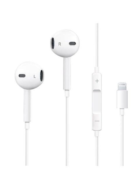 iPhone Headphones for Apple Earbuds Wired Lightning Earphones Built-in Microphone & Volume Control Noise Isolating Earphones for iPhone 14/13/12/11/XR/XS/X/8/7/Pro/Pro Max