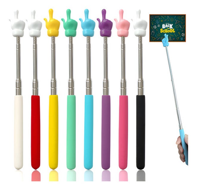 New 55cm Telescopic Pointer, 8 Pieces Multicolor,