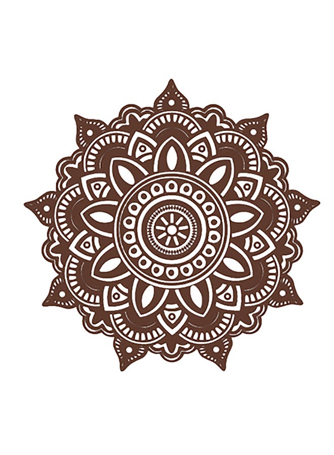 Voberry Mandala Flower Indian Bedroom Wall Sticker Brown 20X17X1cm - Image 3
