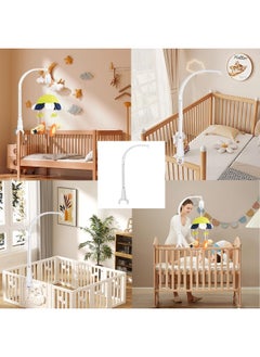 Hleeduo HLEEDUO DIY 60cm Baby Crib Mobile Bed Bell Holder Arm Bracket, The Claw Part can be Adjusted Width  - Image 4