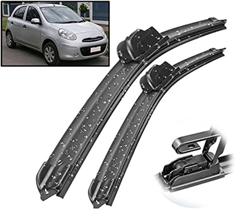 QASULER Front Wiper Blades for N-issan Micra K13 - Image 4