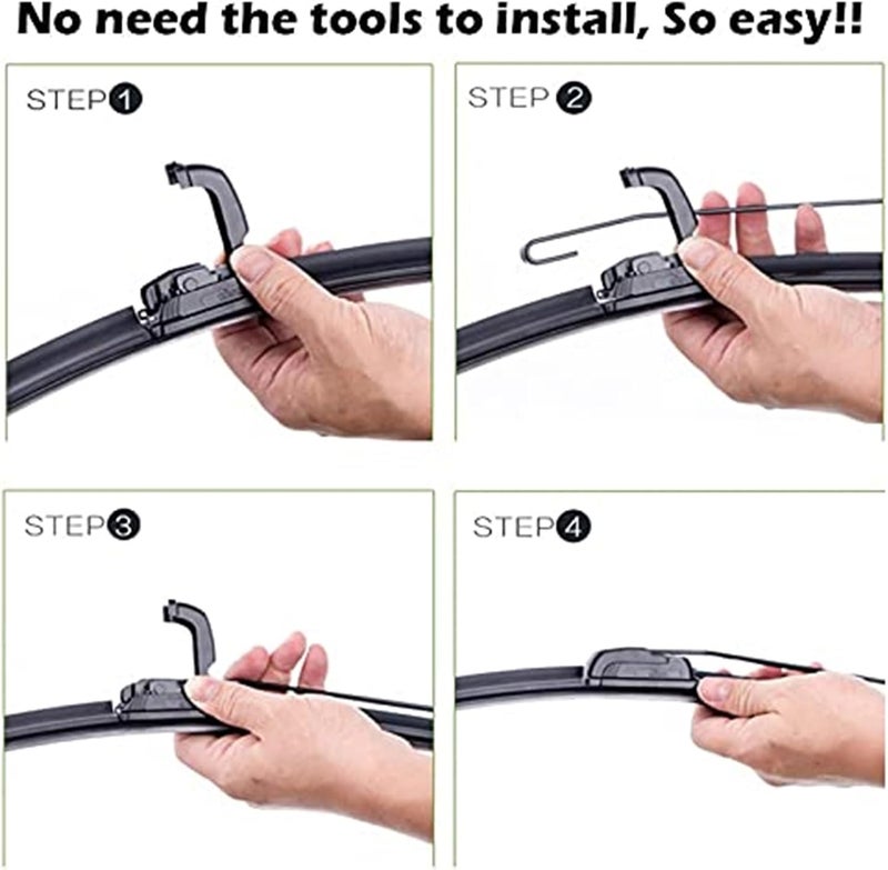 QASULER Front Wiper Blades for N-issan Micra K13 - Image 2