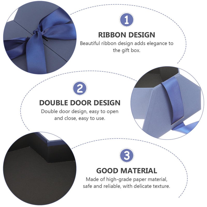 Heart Shaped Gift Wrapping Storage Box Set With Multifunctional Compartments For Valentines Day Wedding - Image 4
