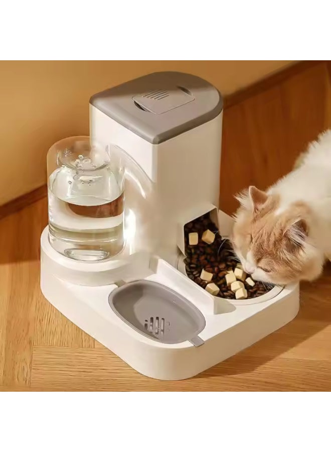 2 in 1 Automatic Cat and Dog Food & Water Dispenser - 27x27x25 cm - Blue - Image 2