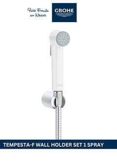 Grohe Grohe White Handle -  GR-26356ILF Shattaf Bidet Sprayer And Bathroom Fixtures  - Image 1