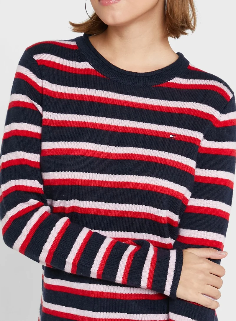 TOMMY HILFIGER Striped Knitted Sweater
