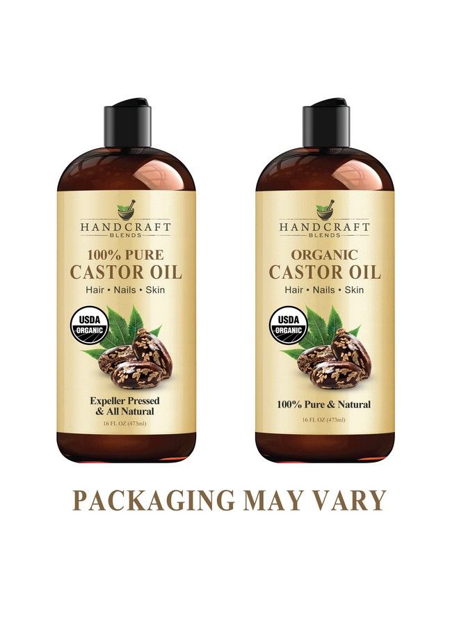 handcraft Blends Handcraft Organic Castor Oil For Hair Growth Eyelashes And Eyebrows 100% Pure And Natural Carrier Oil Hair Oil And Body Oil Moisturizing Massage Oil For Aromatherapy 16 Fl. Oz - Image 5
