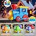 Funwee Steam Track Train Set for Toddlers Magnetic Connection Train Toys wLights Sounds Electric Cartoon Choo Choo Train Toy Train Christmas Birthday Gift for Toddlers 2 3 4 5 Boy Girl Blue - Image 4