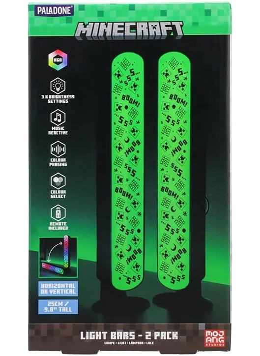 Paladone Paladone Minecraft Light Bar Set of 2 with Remote