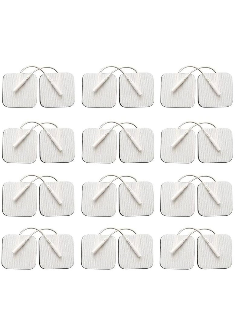 SYOSI - 24PCS TENS Unit Replacement Pads 2 2 Reusable Tens Pads Replacement Electrode Patches Compatible with AUVON TENS TENS 7000 Healthmate Forever TENS - Image 1