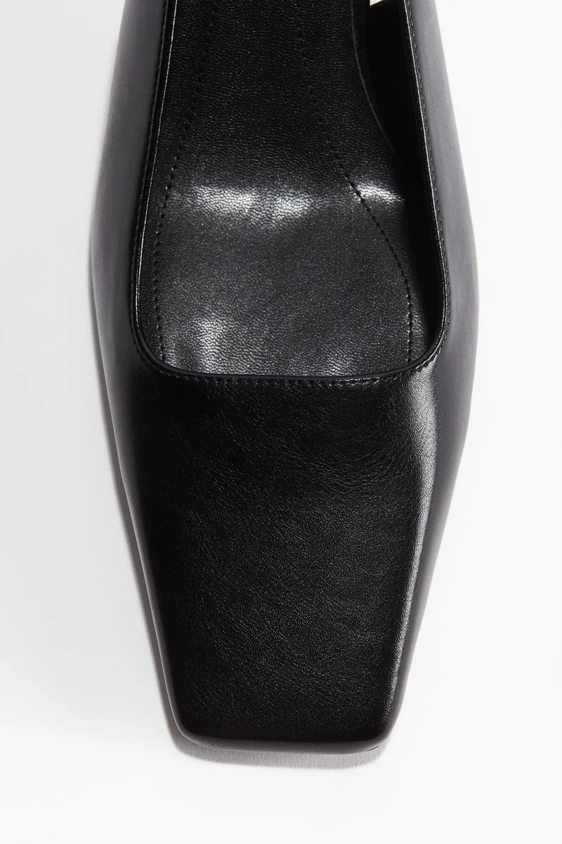 H&M Chisel-toe slingback court shoes