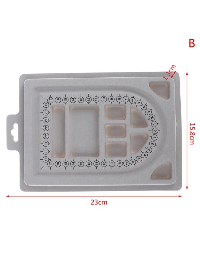 Flocked Bead Board Bracelet Necklace Beading Measuring Tools Diy Jewelry Making  - Image 1