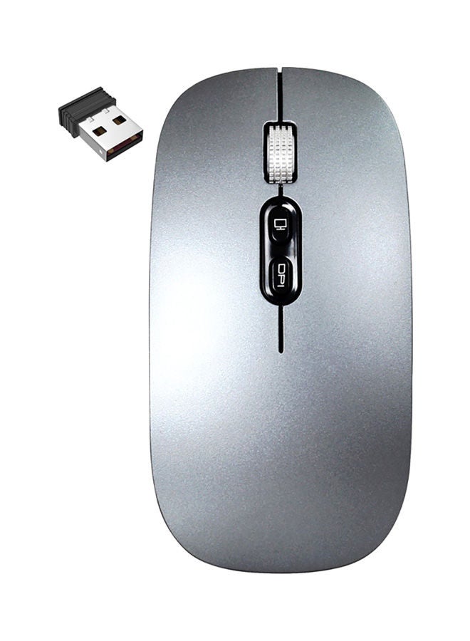 NIBEMINENT M103 Wireless Rechargeable Mouse 11.3x2.5x5.7cm Grey/Black  - Image 1