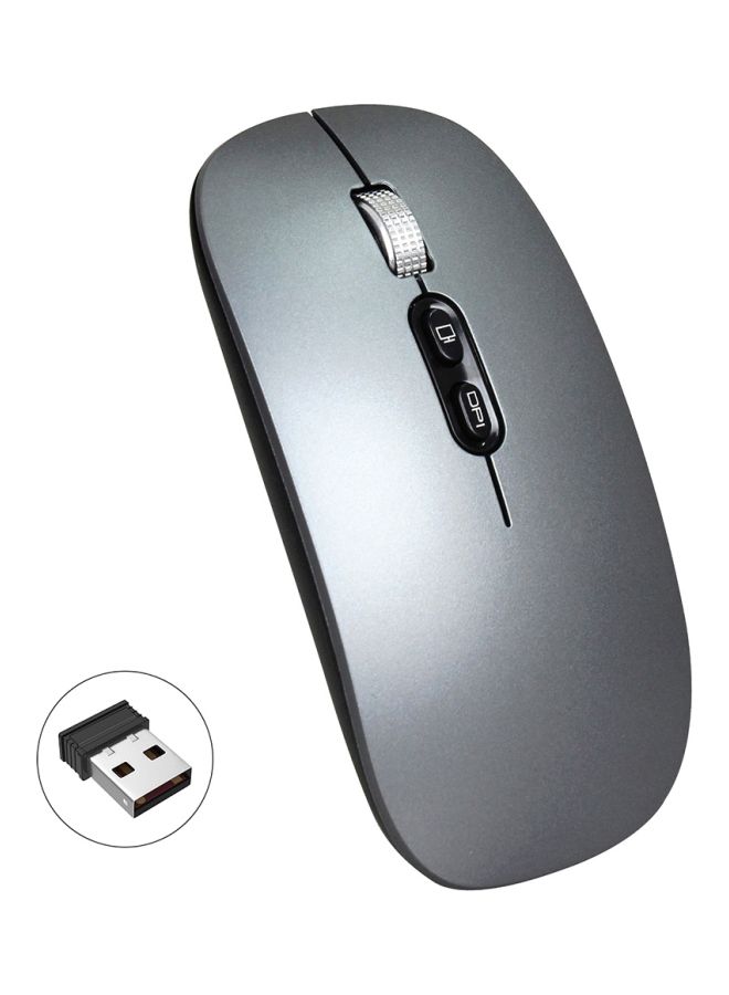 NIBEMINENT M103 Wireless Rechargeable Mouse 11.3x2.5x5.7cm Grey/Black  - Image 4