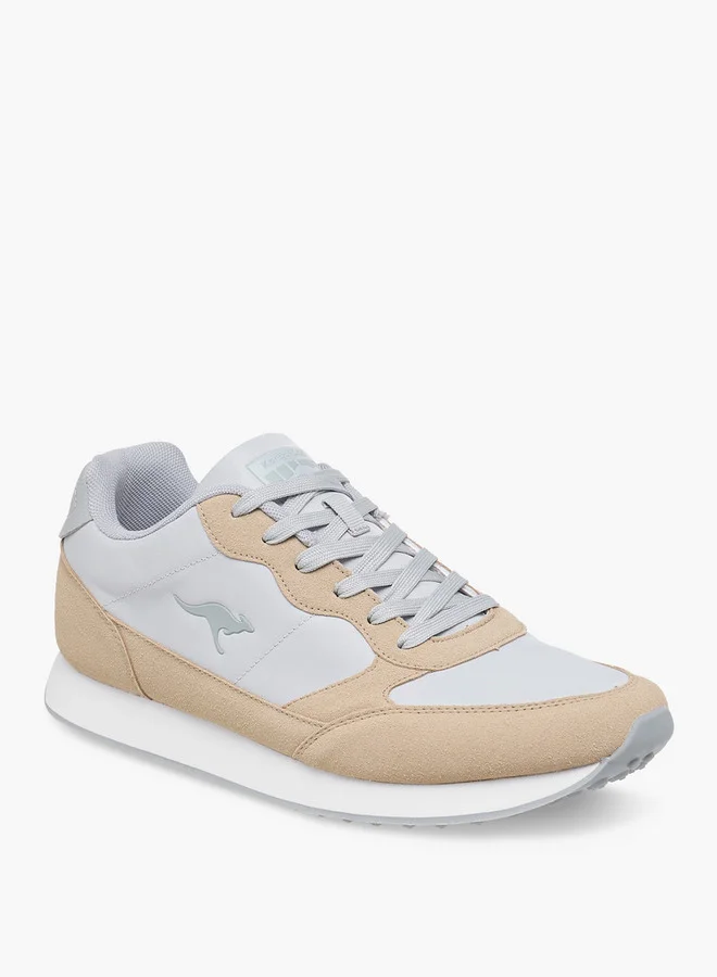 كانغاروس Men's Panelled Lace-Up Sneakers